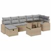 vidaXL 8 uds. Beige