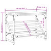 vidaXL Mueble zapatero madera de ingenier&iacute;a roble ahumado 60x30x45 cm
