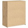 vidaXL Armario de almacenamiento Roble artisan 80 x 42.5 x 93.5 cm