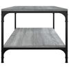 vidaXL Mesa de centro madera contrachapada gris Sonoma 100x50x40 cm