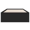 vidaXL Estructura de cama madera de ingeniería negra 100x200 cm