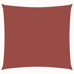 vidaXL Toldo de vela cuadrado tela Oxford terracota 4x4 m