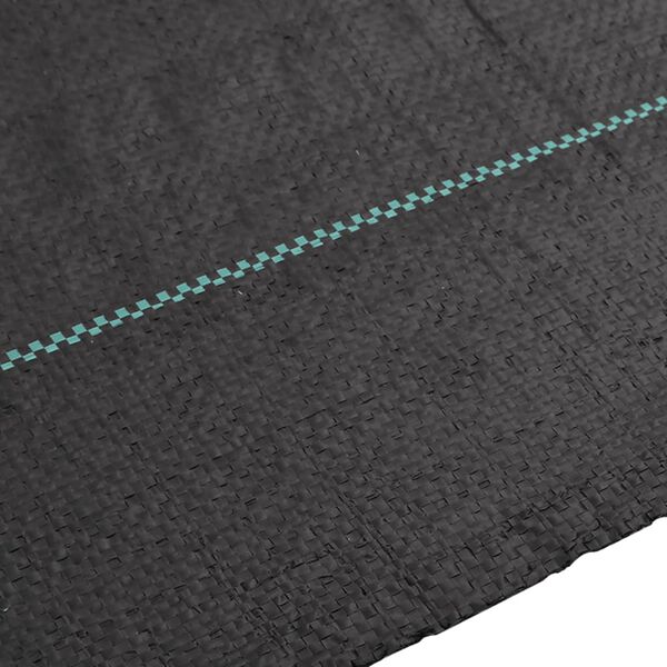 vidaXL Membrana para malezas PP negra 1x5 m