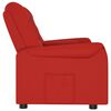 vidaXL Sill&oacute;n reclinable 2 plazas posavasos cuero sint&eacute;tico rojo tinto