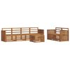 vidaXL Conjunto de sof&aacute;s de exterior 7 pcs Natural