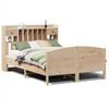 vidaXL Cama con estanter&iacute;a sin colch&oacute;n madera maciza de pino 160x200cm