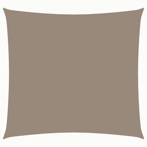 vidaXL Toldo de vela cuadrado tela Oxford gris taupe 5x5 m