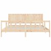 vidaXL Estructura de cama sin colch&oacute;n madera maciza de pino 200x200 cm
