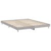 vidaXL Estructura de cama madera de ingenier&iacute;a gris Sonoma 200x200 cm