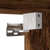 vidaXL Muebles TV pared con LED 4 pzas madera ingenier&iacute;a roble ahumado