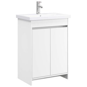 vidaXL Juego de muebles de ba&ntilde;o Blanco 61 x 40 x 84,5 cm