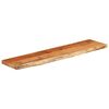 vidaXL Estante pared rectangular madera acacia borde vivo 120x30x3,8cm