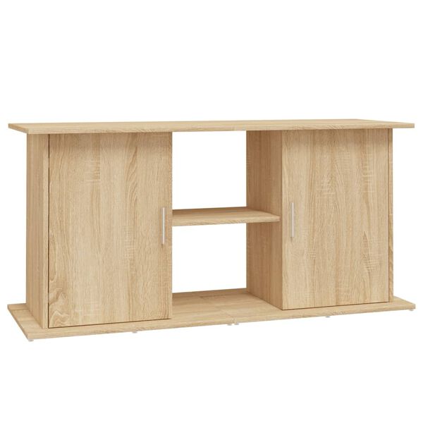 vidaXL Soporte para acuario de roble Sonoma 121x41x58 cm de madera de ingenier&iacute;a