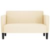 vidaXL Sof&aacute; Loveseat color crema 109 cm tejido de pana