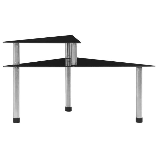 vidaXL Estanter&iacute;a de cocina vidrio templado negro 49,5x35x26 cm