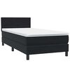 vidaXL Cama box spring con colch&oacute;n cuero sint&eacute;tico negro 80x210 cm