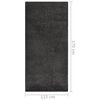 vidaXL Alfombra de pelo suave antideslizante gris antracita 115x170 cm