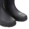 vidaXL Botas de agua negro n&uacute;mero 44 PVC