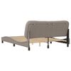 vidaXL Estructura de cama sin colch&oacute;n Hvar tela gris taupe 160x200 cm