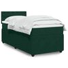 vidaXL Cama box spring con colch&oacute;n terciopelo verde oscuro 80x200 cm