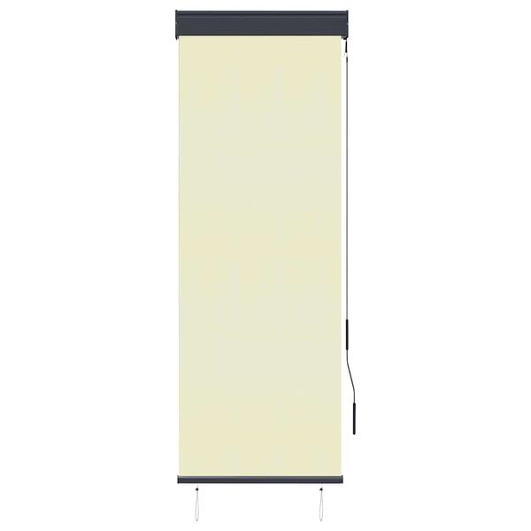 vidaXL Estor enrollable de exterior color crema 60x250 cm