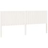 vidaXL Cabecero de cama madera maciza de pino blanco 205,5x4x100 cm
