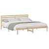 vidaXL Estructura de cama Marr&oacute;n 200 x 200 cm Madera de pino macizo