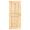 vidaXL Puerta corredera con herrajes madera maciza de pino 90x210 cm
