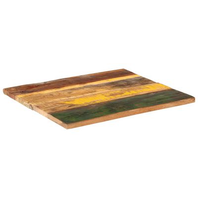 vidaXL Tablero de mesa madera maciza reciclada 70x60x(2,5-2,7) cm