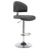 vidaXL Taburete de cocina cuero sint&eacute;tico gris
