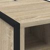 vidaXL Mesa de Noche Sonoma 39,5 x 30 x 50 cm Madera contrachapada