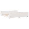 vidaXL Cama sin colch&oacute;n madera maciza de pino blanca 180x200 cm
