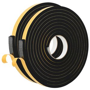 vidaXL Cinta de espuma autoadhesiva 2 uds. Negro 20mm x 5m Espuma CR