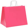 vidaXL Bolsas de papel con asas 50 uds rosa 32x22x24 cm