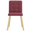 vidaXL Sillas de comedor 6 unidades tela rojo tinto