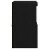 vidaXL Aparador LED Negro 60,5 x 37 x 67 cm Madera de ingenier&iacute;a