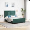 vidaXL Cama tipo Box Spring Verde oscuro 140 x 190 cm Terciopelo