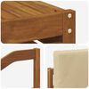 vidaXL Juegos de sof&aacute;s 7 pcs Natural y Beige Madera de Acacia S&oacute;lida