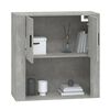 vidaXL Armario de pared madera contrachapada gris hormig&oacute;n 80x33x80 cm
