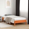 vidaXL Estructura de cama sin colch&oacute;n madera de pino marr&oacute;n 90x200 cm