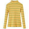 Camiseta infantil de manga larga cuello alto color ocre 104
