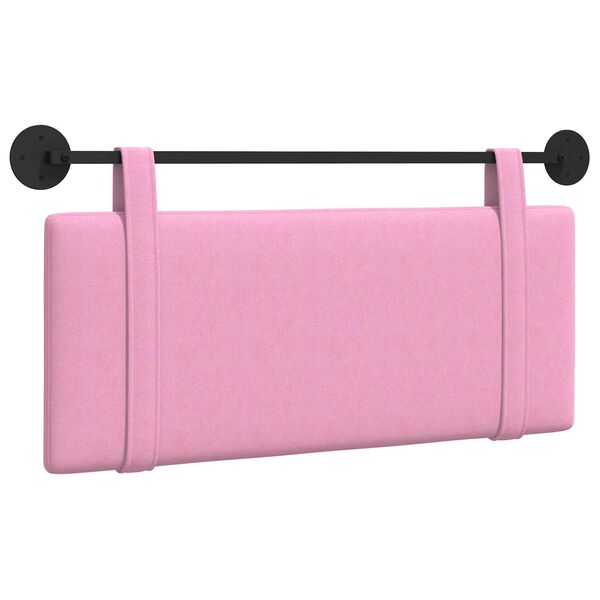 vidaXL Cabecera Colgante Montaje en la pared Rosa 110 x 55 x 5 cm tela