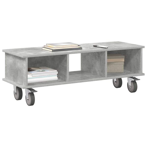 vidaXL Soporte de TV Gris Concreto 100 x 35 x 35 cm