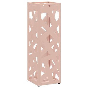 vidaXL Soporte para sombrilla Rosa 15.5 x 15.5 x 49 cm Metal