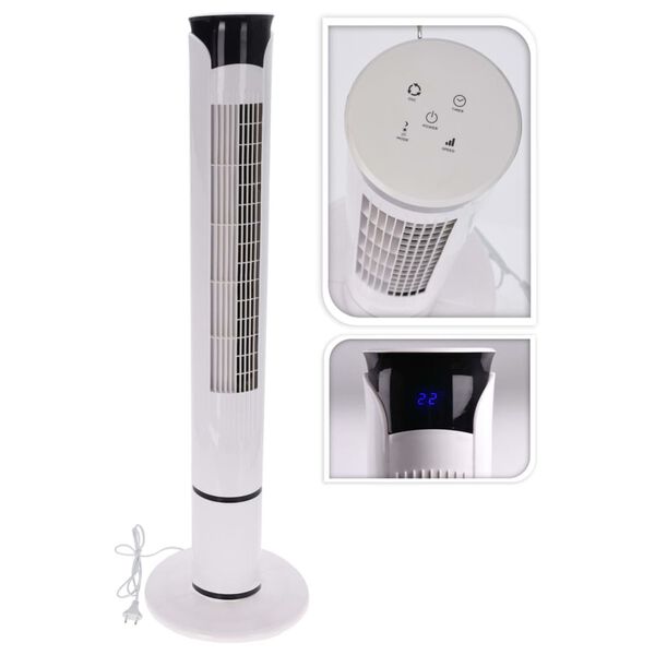 Excellent Electrics Ventilador de torre mando a distancia blanco 45 W