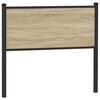 vidaXL Cabecero de repuesto de madera de ingenier&iacute;a y acero roble Sonoma 107 cm