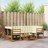 vidaXL Conjunto de sof&aacute;s de exterior con coj&iacute;n 7 pcs Natural y Crema