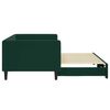 vidaXL Sof&aacute; cama nido terciopelo verde oscuro 90x200 cm
