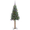 vidaXL &Aacute;rbol de Navidad Delgado con 150 LED con soporte Verde 150 cm
