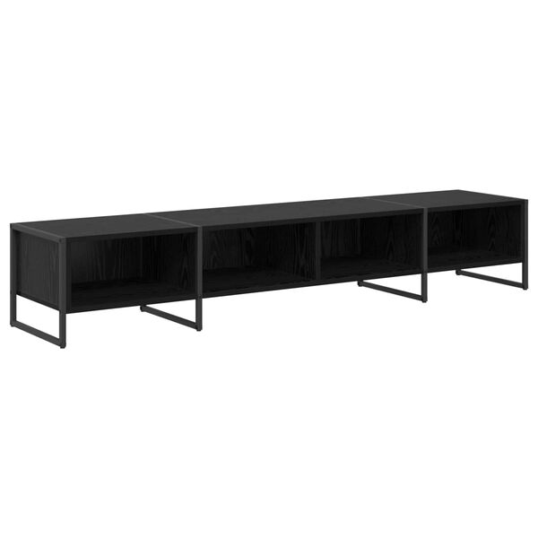 vidaXL Gabinete de TV Roble Negro 170.5 x 36 x 30.5 cm